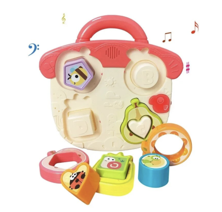 Jucarie interactiva bebelusi – Panou Interactiv Baby BusyBoard, roz, 18 luni+ [5]