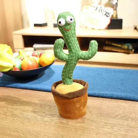 Jucarie interactiva Cactusul dansator - danseaza, canta, imita, din plus, VERDE [3]
