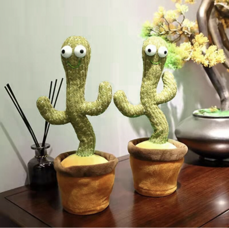 Jucarie interactiva Cactusul dansator - danseaza, canta, imita, din plus, VERDE [14]