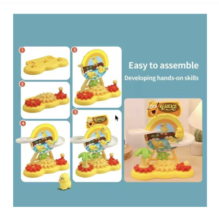 Jucarie interactiva Circuitul ratustelor pe pista, 20 cm, 3+ ani [4]