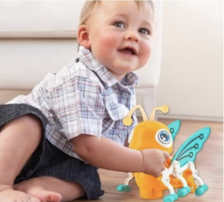 Jucarie interactiva cu muzica si lumini, Albinuta Simpatica Cute Bee [2]