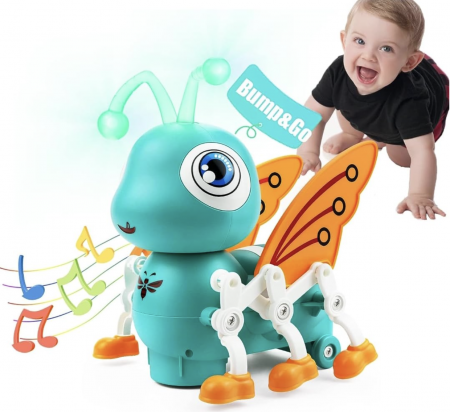 Jucarii interactive - Jucarie interactiva cu muzica si lumini, Albinuta Simpatica Cute Bee