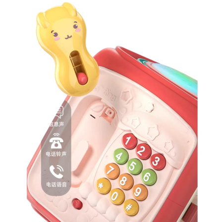 Cub Interactiv 6 in 1, cu Toba Muzicala Multifunctionala, roz [3]