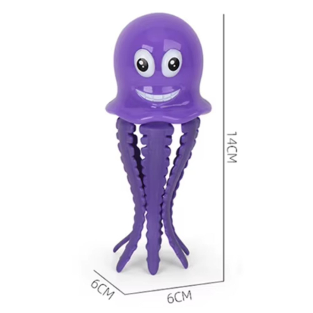 Jucarie interactiva luminoasa pentru copii Prinde Caracatita, 14 cm, +6 ani, mov [2]