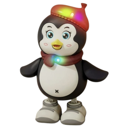 Jucarie interactiva Pinguin dansator cu lumini si sunete, 21x16,5x11 cm, 3 ani+ [3]