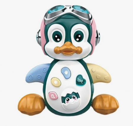 Jucarii interactive bebe - Jucarie interactiva Pinguinul aviator canta si danseaza
