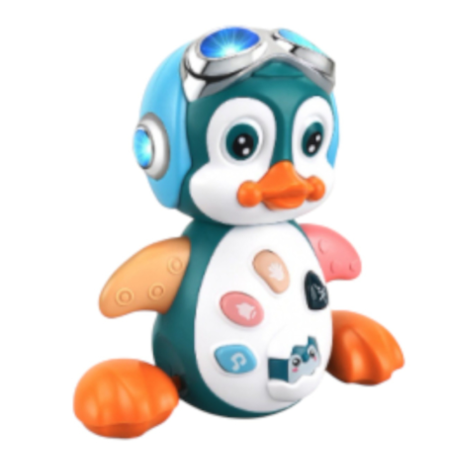 Jucarii interactive bebe - Jucarie interactiva Pinguinul aviator canta si danseaza