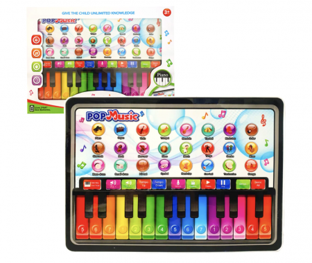 Laptop-uri si tablete grafice copii - Jucarie interactiva Prima mea tableta cu pian, Pop Music