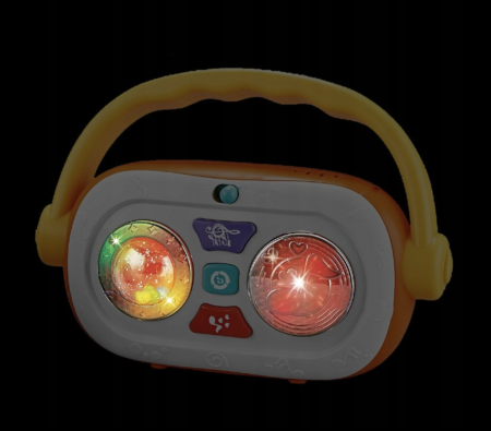 Jucarie Interactiva Radio pentru Copii – cu Efecte Luminoase si Sonore, portocaliu [2]