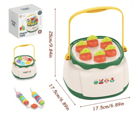 Jucarie interactiva si educativa Cosul de flori – set sortare, gradina si aranjamente florale [4]