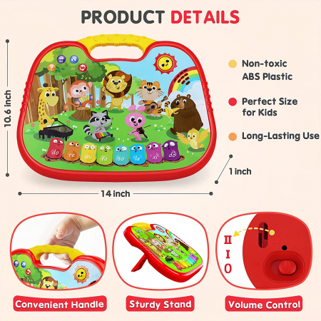 Jucarie interactiva Tableta si pianul Petrecerea animalelor [2]