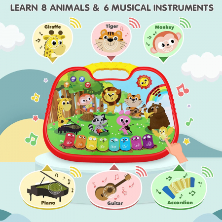 Jucarie interactiva Tableta si pianul Petrecerea animalelor [10]