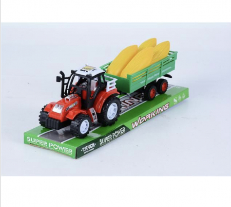 Vehicule de jucarie - Jucarie tractor cu remorca cu porumb