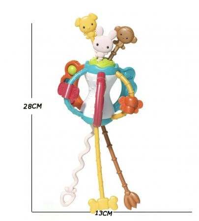 Jucarie Motricitate si Dezvoltare Senzoriala - Animalute Vesele Iepuras [13]