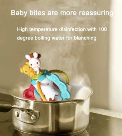 Jucarie Motricitate si Dezvoltare Senzoriala - Animalute Vesele Iepuras [12]