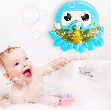 Jocuri si Jucarii - Jucarie muzicala de baie cu baloane de sapun - Octopus Bubble