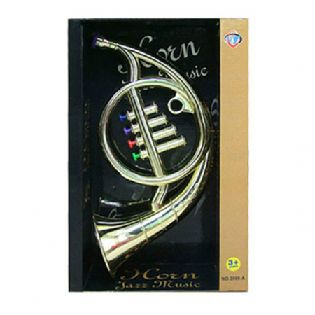 Artist - instrumente muzicale - Jucarie muzicala de Jazz, Corn de suflat - goarna cu 4 clape