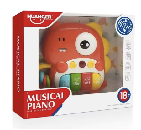 Jucarie Muzicala pentru Bebe – Orga Dino cu Sunete si Lumini, 18 luni+ [5]
