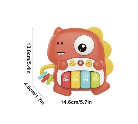 Jucarie Muzicala pentru Bebe – Orga Dino cu Sunete si Lumini, 18 luni+ [4]