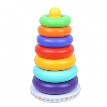 Jucarii interactive bebe - Jucarie muzicala Turnul Curcubeu cu 7 nivele