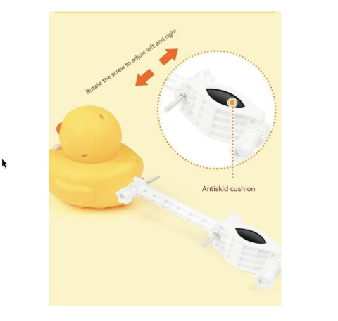 Jucarie ratusca baloane pentru bicicleta, interactiva, galben, 12 cm [2]