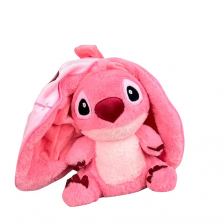 Jucarii din plus interactive - Jucarie reversibila 2 in 1 Lilo, 20 cm din plus, roz
