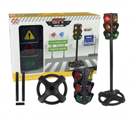 Jucarii interactive - Jucarie semafor functional, 75 cm