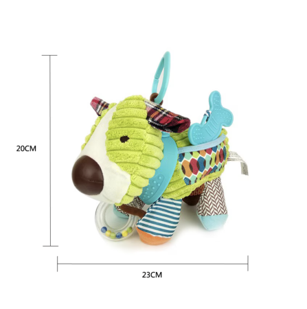 Jucarie senzoriala cu elemente zornaitoare si dentitie Catel, 6 luni+ [4]