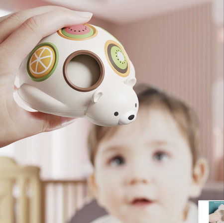 Jucarie senzoriala de motricitate fina si de invatare a fructelor, Ursul panda [6]