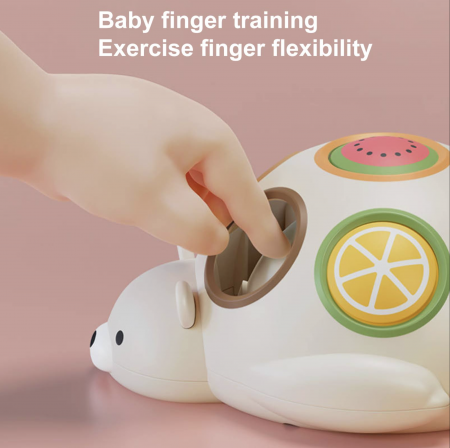 Jucarie senzoriala de motricitate fina si de invatare a fructelor, Ursul panda [5]