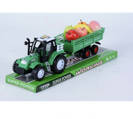 Vehicule de jucarie - Jucarie tractor cu remorca cu fructe