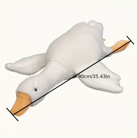 Jucariee de plus Gasca pufoasa, alba 90 cm [6]