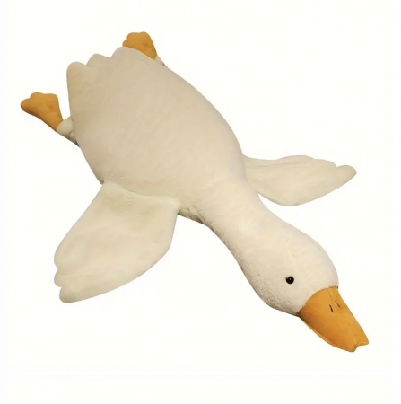 Jocuri si Jucarii - Jucariee de plus Gasca pufoasa, alba 90 cm