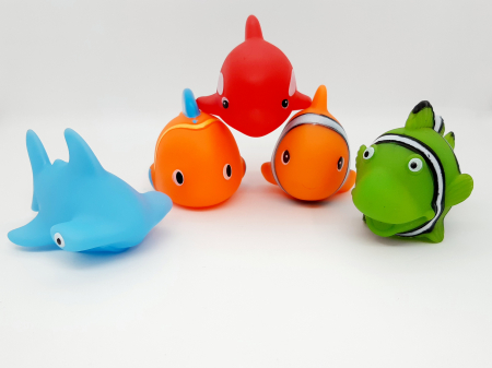 Jucarii de baie cu suport cu ventuza Pestisorii Veseli [4]