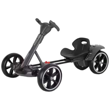 Vehicule electrice - Kart Electric Pliabil Pentru Copii, 12V, Bluetooth, 3-7 Ani, Negru