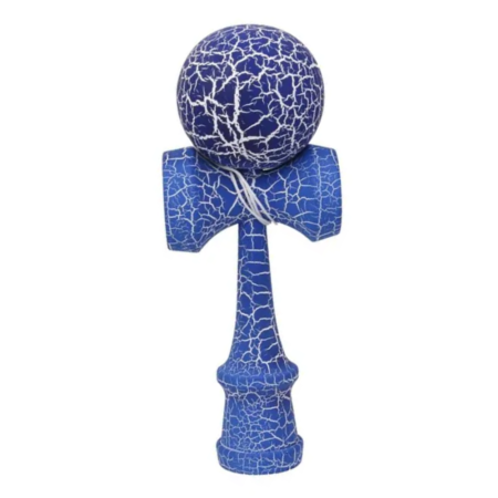 Kendama - Kendama Cracked 18 cm, din lemn, albastru