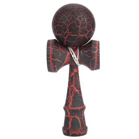 Kendama - Kendama Cracked 18 cm, din lemn, negru