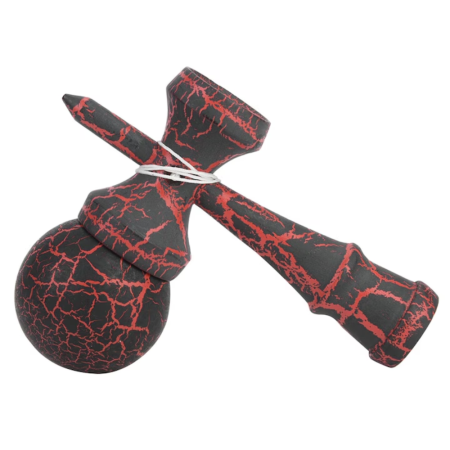 Kendama Cracked 18 cm, din lemn, negru [3]