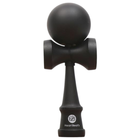 Kendama - Kendama Heart Beat's 18 cm, negru, din lemn
