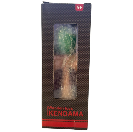 Kendama USA lucioasa, 18 cm, Verde, din lemn [3]