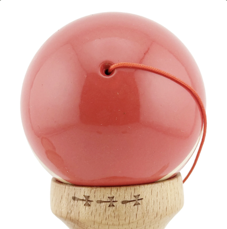 Kendama X Royal King Size, Super Sticky cupe mari, Rosu-Natur cu dungi [6]