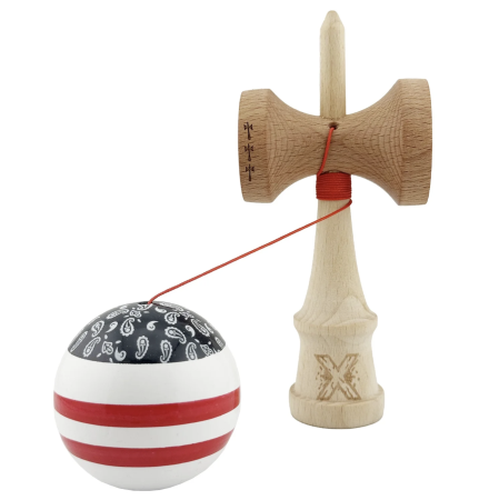 Kendama X Royal King Size, Super Sticky cupe mari, Chicanos Alb-Negru [2]