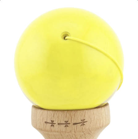 Kendama X Royal King Size, Super Sticky cupe mari, Galben-Natur cu dungi [6]