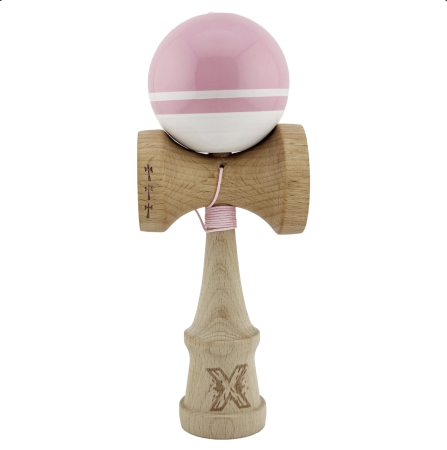 Kendama X Royal King Size, Super Sticky cupe mari, Roz-Alb cu dungi [7]