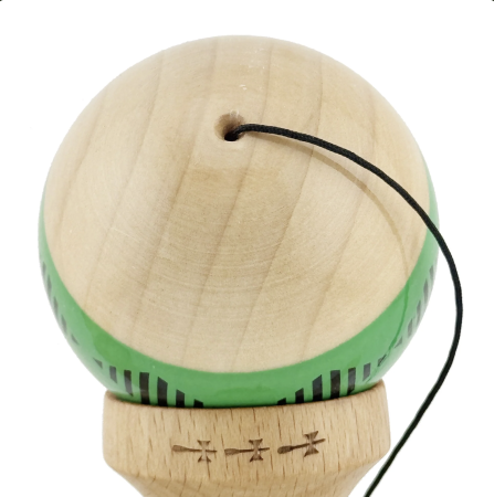 Kendama X Royal King Size, Super Sticky cupe mari, Natur-Verde romb Alb [6]