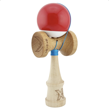 Jocuri si Jucarii - Kendama X Royal King Size, Super Sticky cupe mari, Rosu-Alb
