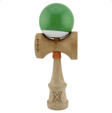 Kendama X Royal King Size, Super Sticky cupe mari, Verde-Alb [7]