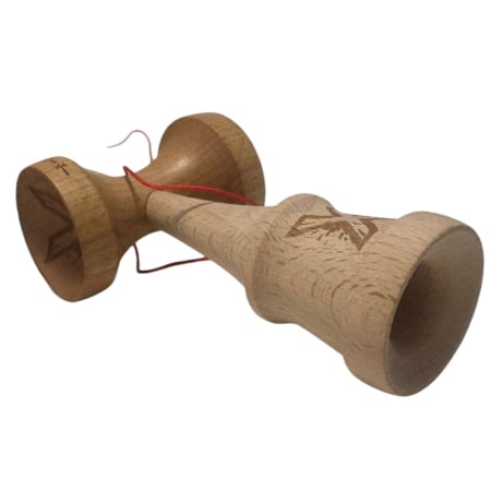 Kendama X Royal King Size, Super Sticky cupe mari, Alb-Roz-Negru dungi aurii [10]