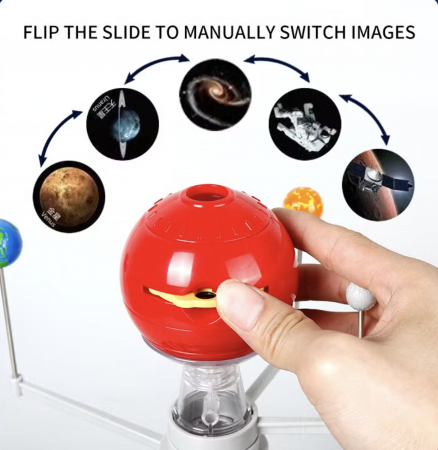 Kit educational STEM – Sistemul Solar cu Proiector, Sunete si Pictura DIY [8]