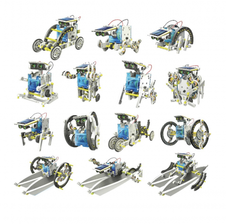 Kit robotica 14 in 1, de constructie cu energie solara [9]